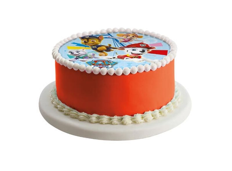 Paw Patrol Ready for Action - Spiselig kakeskilt 16 cm