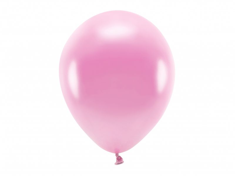ECO Ballonger 10 Stk, 30cm - Metallisk, Rosa