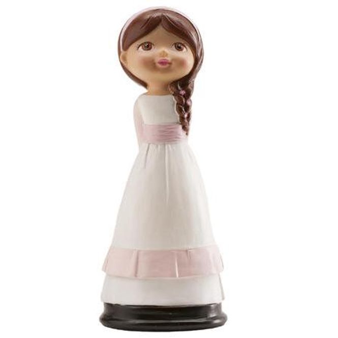 Hovedbilde Kakefigur Konfirmasjon jente, animert stil, 13 cm