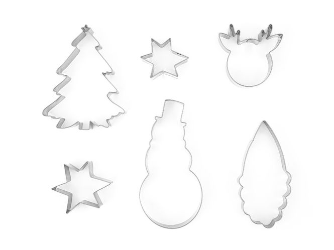 Hovedbilde Pepperkakeformer Merry Christmas  6 stk