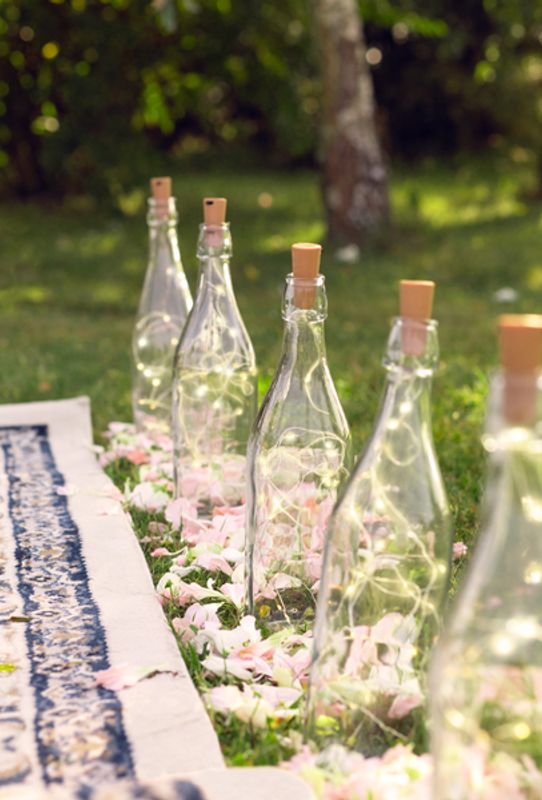 Kork med Led lys til vinflaske