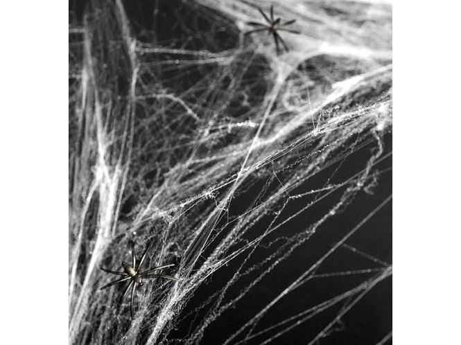 Hovedbilde Edderkoppnett Halloween, hvit, 60g