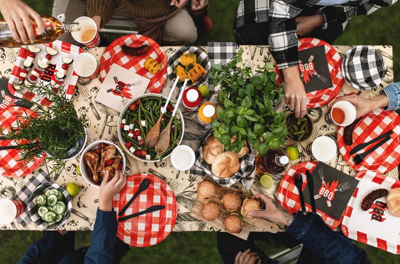 BBQ papptallerkener  6 stk