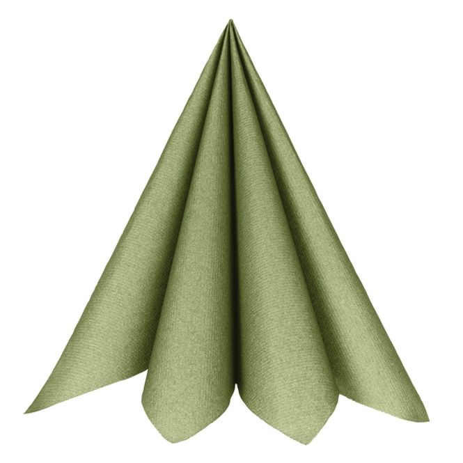 Hovedbilde Servietter Luksus Textile Touch - Oliven 20 stk