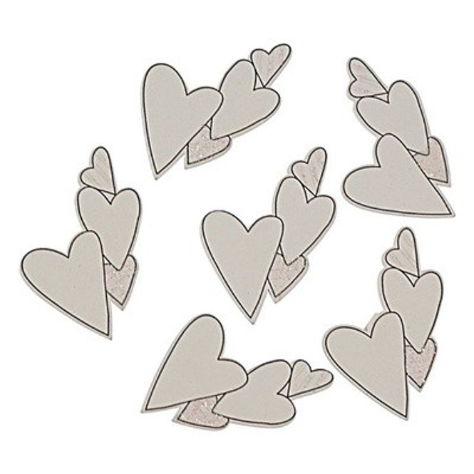 Hovedbilde Hjerter Sammenhengende Klistremerke 12 stk