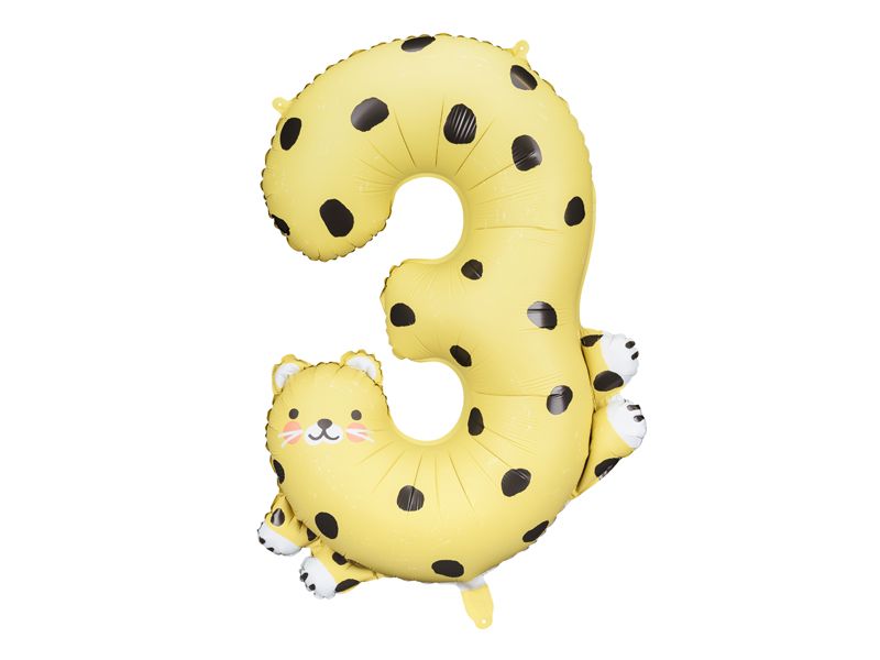 Folieballong tall 3 Gepard