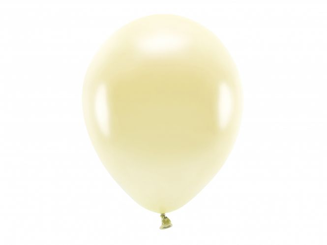 Hovedbilde ECO Ballonger 10 Stk, 30cm - Metallisk, Halm