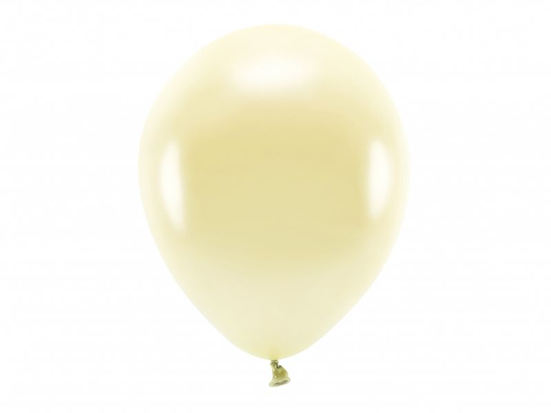 ECO Ballonger 10 Stk, 30cm - Metallisk, Halm