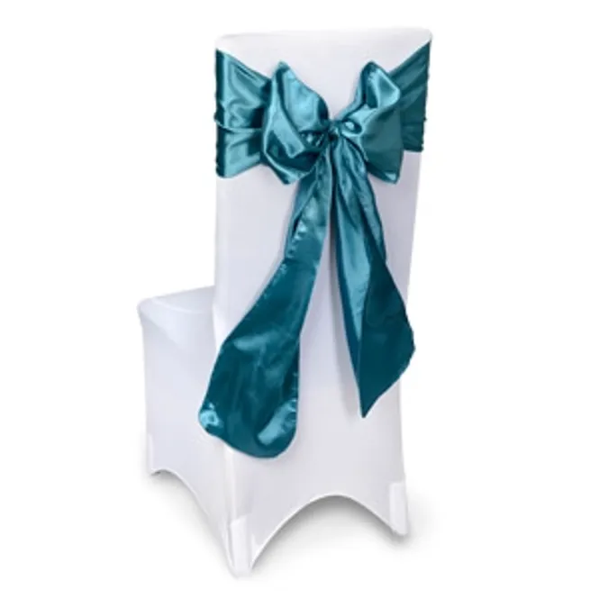 Hovedbilde Stolsløyfe Sateng - Turkis