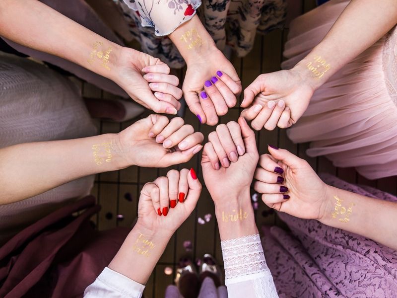 Midlertidige Tatoveringer Team Bride Gull
