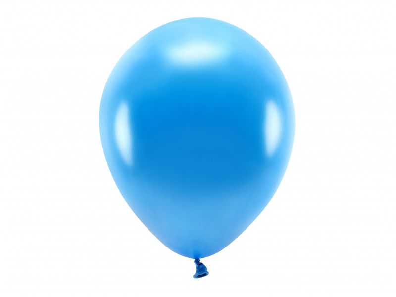 ECO Ballonger 10 Stk, 30cm - Metallisk, Blå