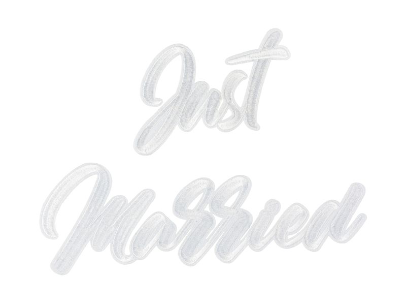 Strykemerke Just Married – 30 x 18 cm