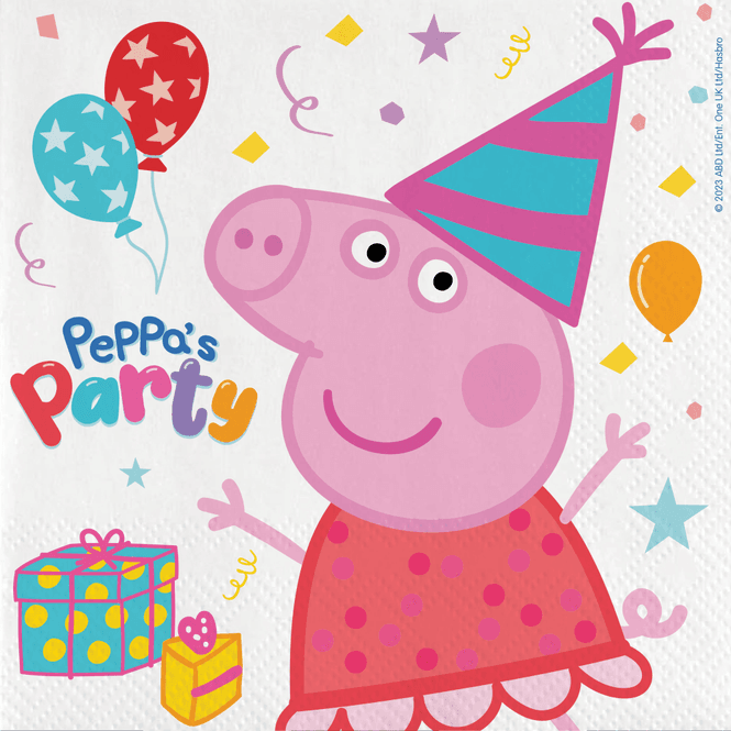 Hovedbilde Peppa Pig servietter 33x33 cm