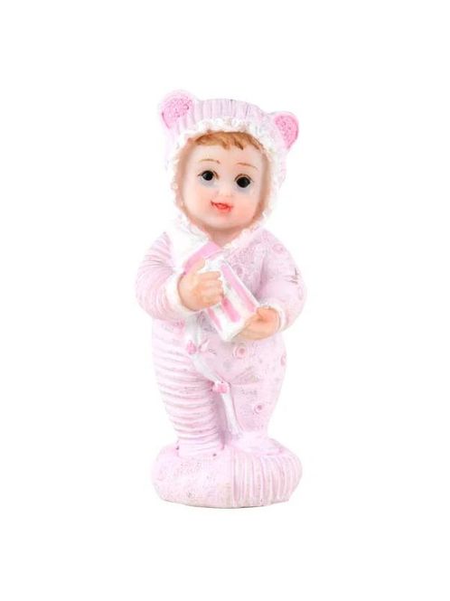 Hovedbilde Baby med Flaske - 7,5 cm, Rosa