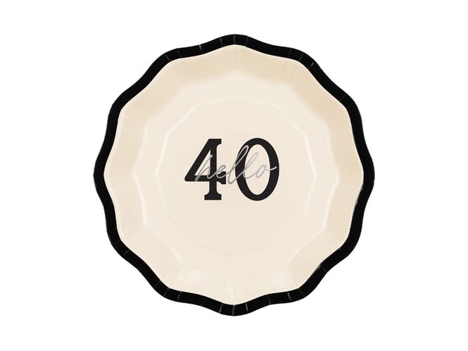 Hovedbilde Papptallerkener «Hello 40»