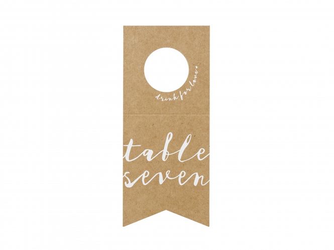 Hovedbilde Bordnummerskilt Til Flaske