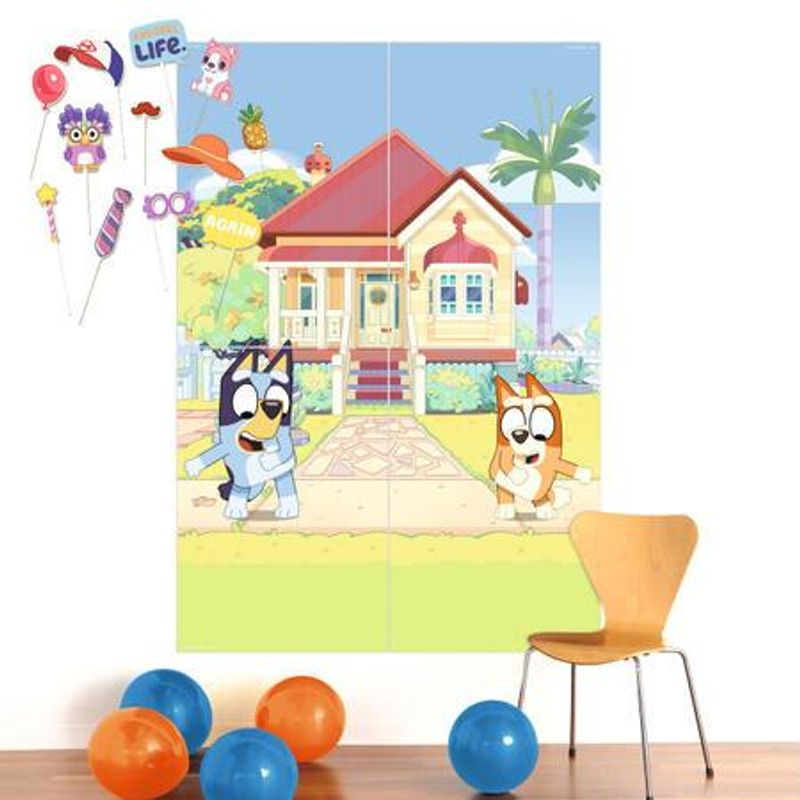 Bluey Fotobakgrunn med tilbehør