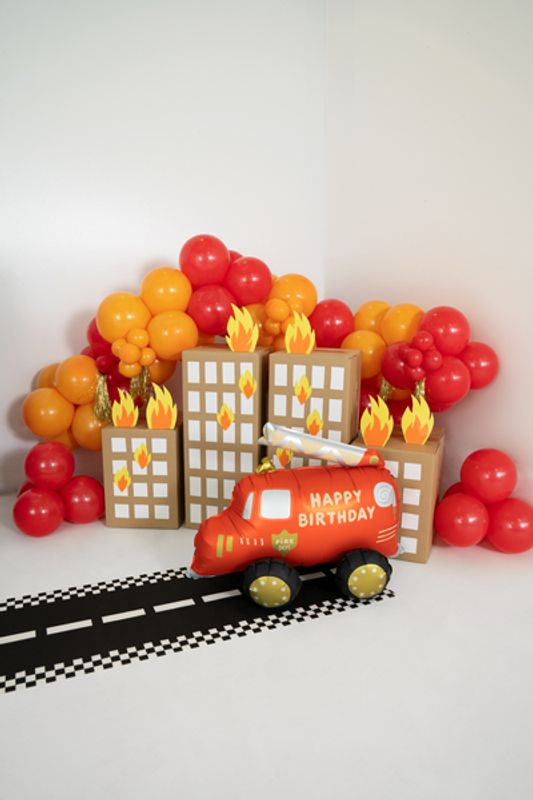 Folieballong Brannbil 67 x 53 cm