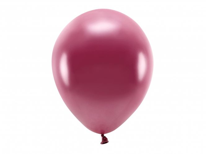 Hovedbilde ECO Ballonger 10 Stk, 30cm - Metallisk, Dyp Rød