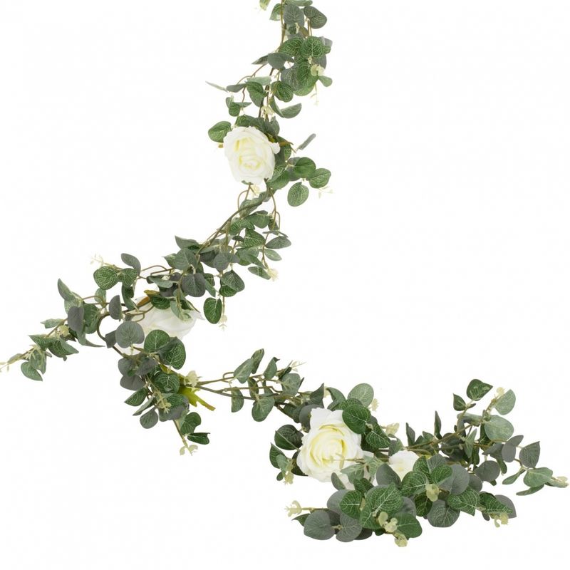 Eucalyptus Girlander Hvite Roser