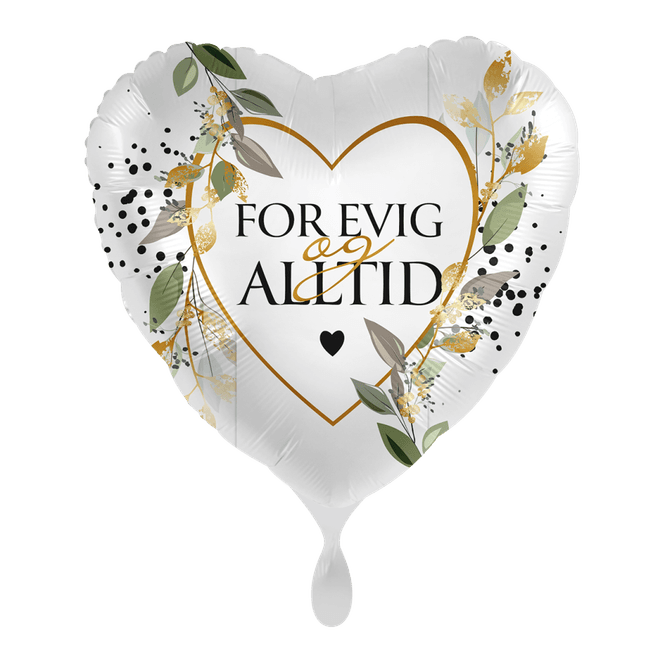 Hovedbilde Folieballong hjerte – For evig og alltid ...