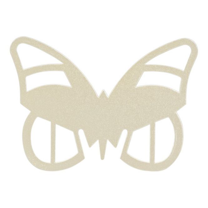 Hovedbilde Sommerfugl Krem Bordkort 10 stk