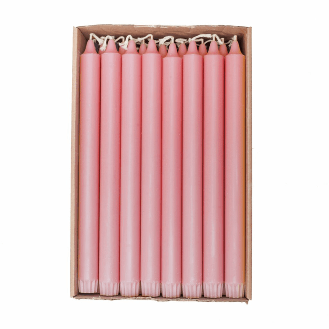 Hovedbilde Kronelys i 100% stearin  soft pink, 28 cm