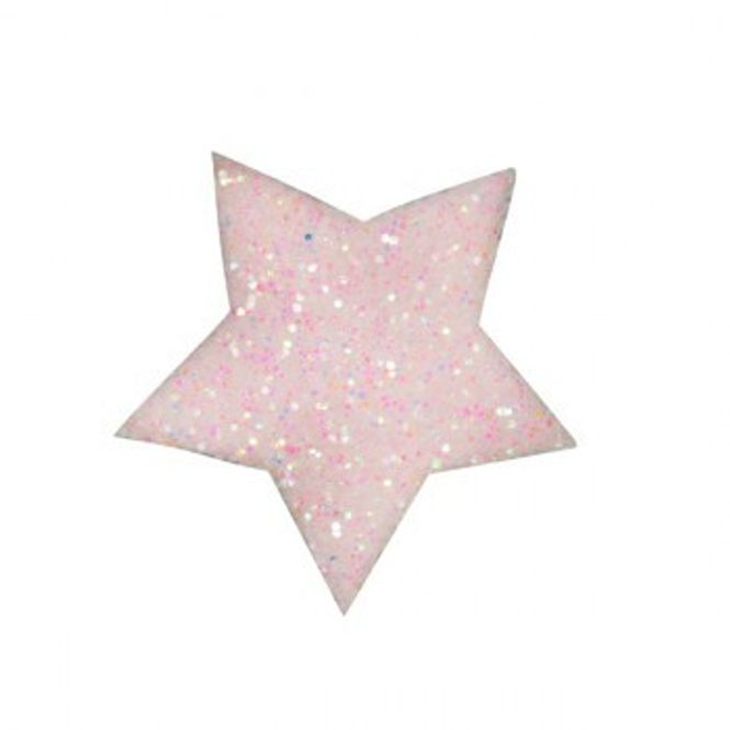 Hovedbilde Glitter Stjerne Rosa 24 stk