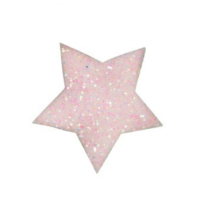Glitter Stjerne Rosa 24 stk