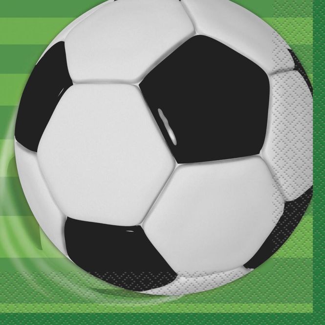 Hovedbilde Lunsjservietter Fotball 3D 33x33 cm 16 stk