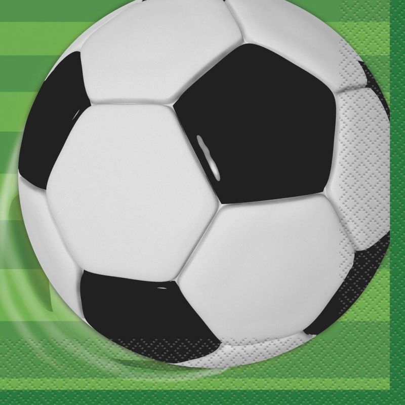 Lunsjservietter Fotball 3D 33x33 cm 16 stk