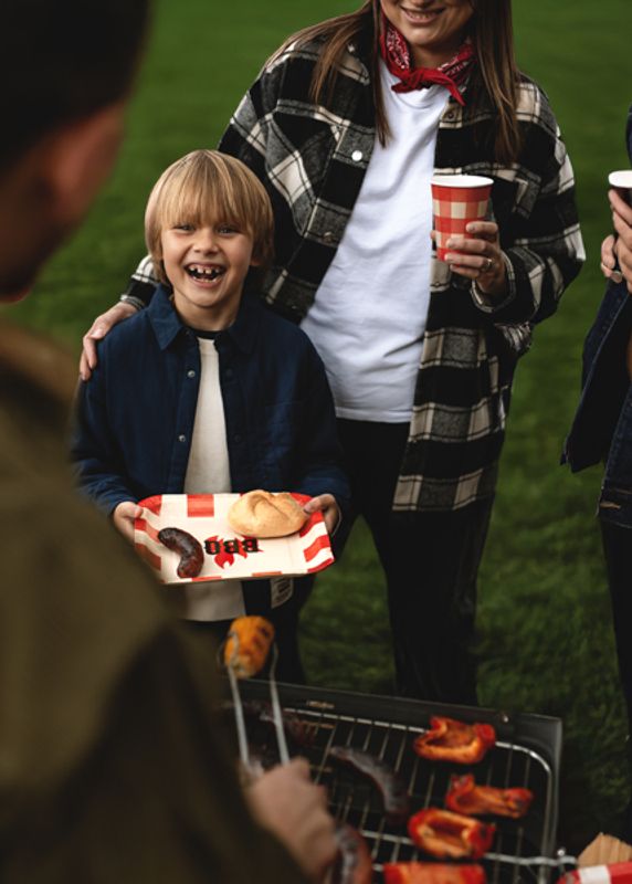 BBQ papptallerkener  6 stk