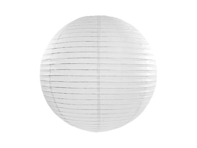 Hovedbilde Papirlanterne 25 cm, hvit